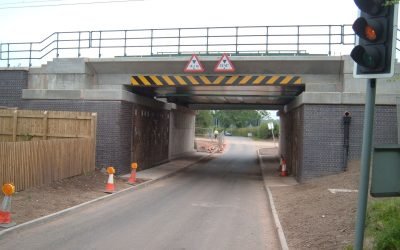 Burton Road Bridge, Whittington, Staffordshire 063 Railway bridge with new deck