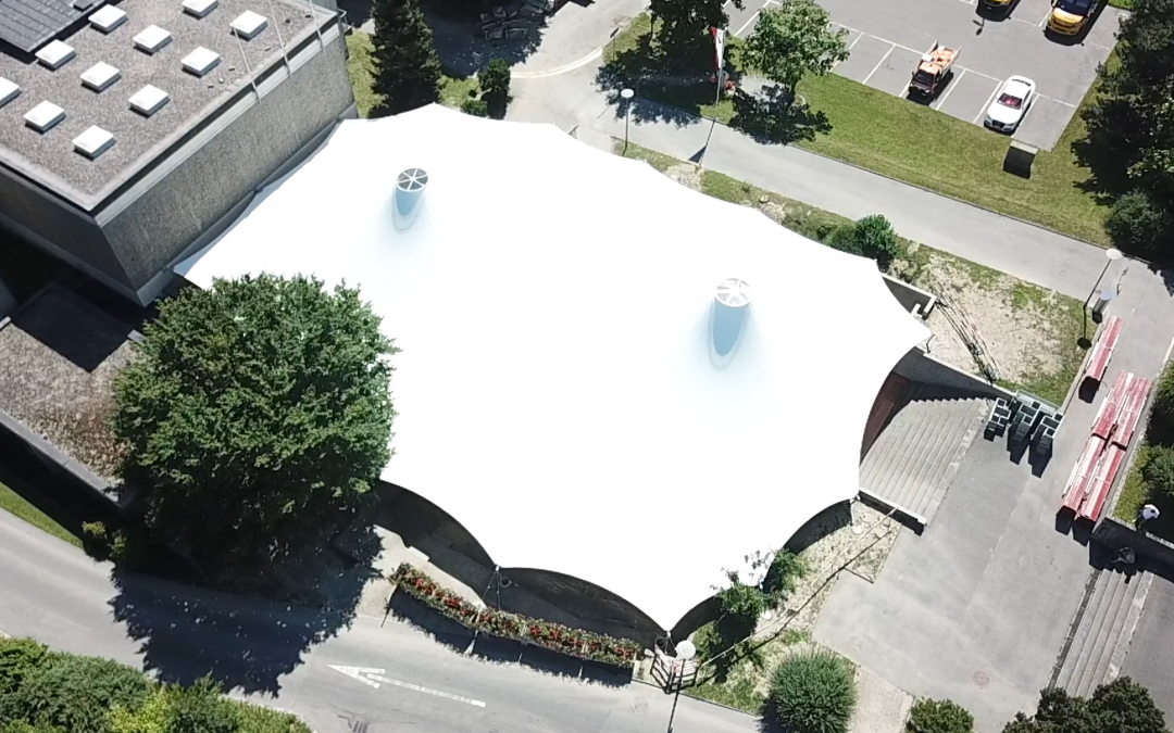 Tensile Shade Structure, Crissier, Switzerland