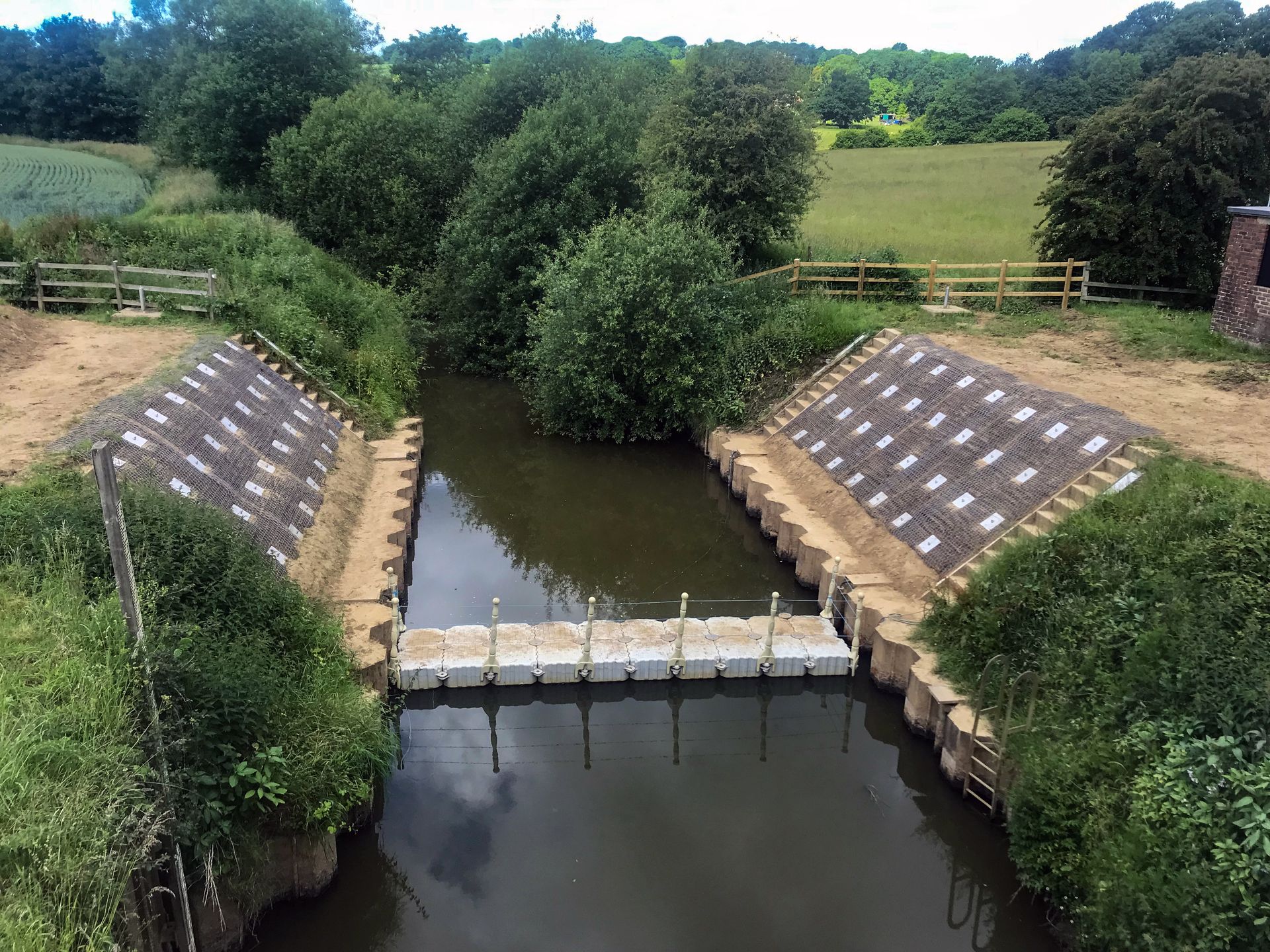 Slope stabilisation at colliers gauging station