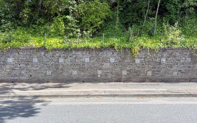 Linkfield Street, Redhill - 80 - Enhanced Brick retaining wall remediated with earth anchors