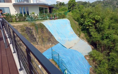 1 - 20230726_153139 - Enhanced Failed Slope below an existing house
